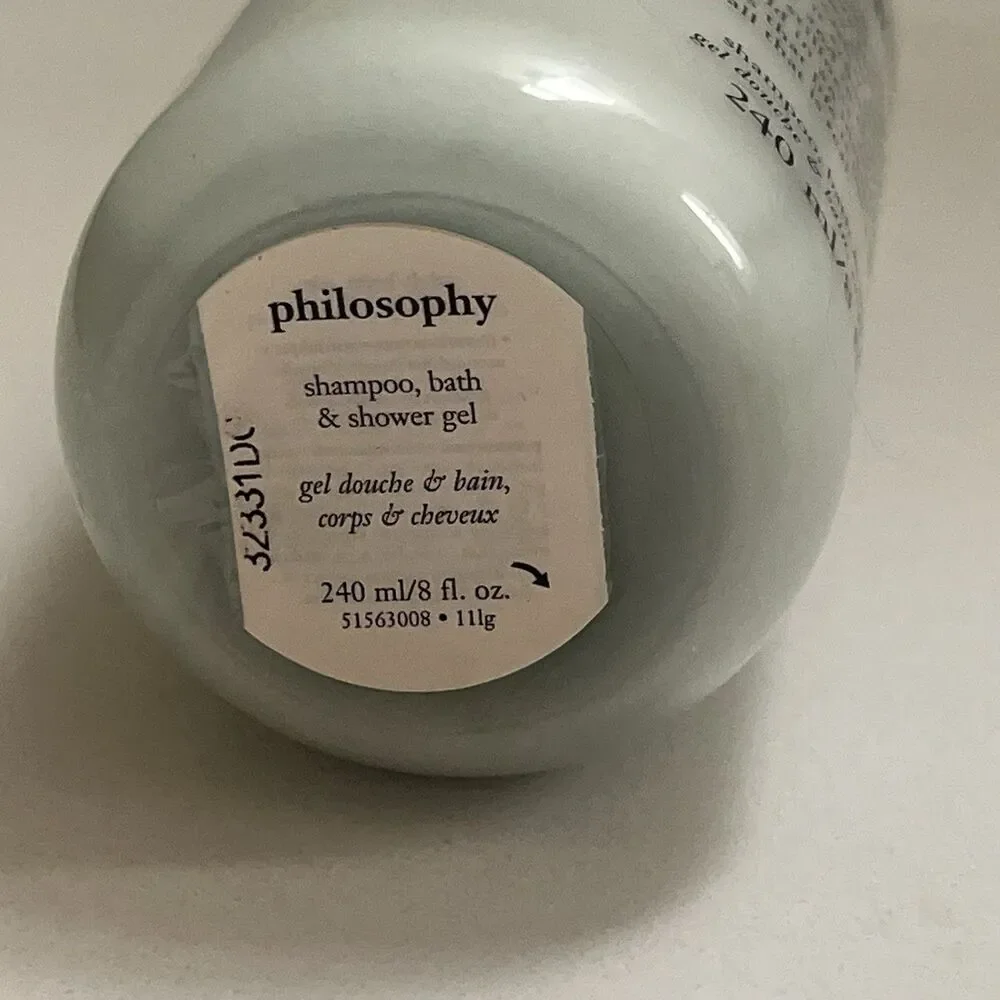 Philosophy Living Grace Shampoo, Bath & Shower Gel Lightly Scented 8 fl oz New